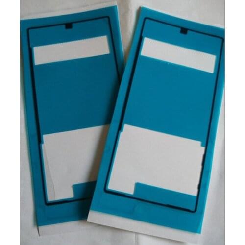 HotSale 5PCS/LOT High Quality New Rear Back Battery Door Cover Case Gule Sticker Adhesive Tape For Sony Xperia Z5 Frame Stickers