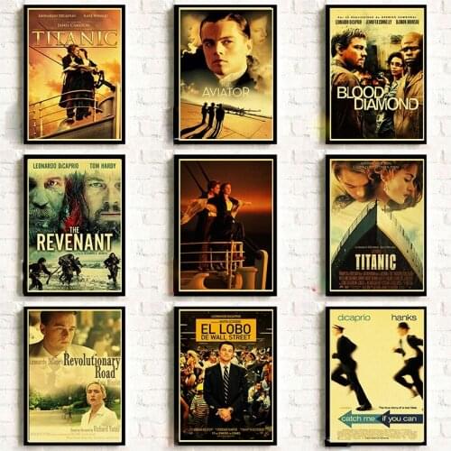 Leonardo DiCaprio Classic Movie 5D DIY Diamond Painting Cross Stitch Kits Mosaic Diamond Embroidery Full Square Drill Home Decor