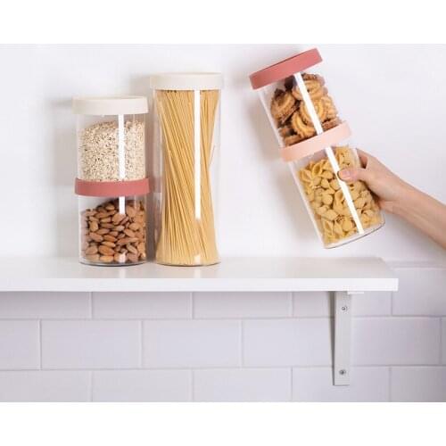 Storage Container Clear Glass Container Rice Storage Food Preservation Container Kitchen Containers Envase Para Cubiertos