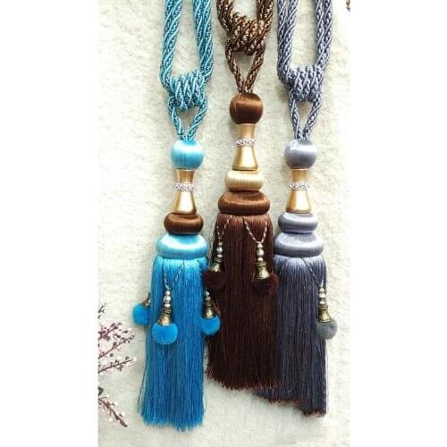 Curtain Lace / High Quality Curtain Strap / Hanging Ball Fringed Bayberry Hanging Earnew