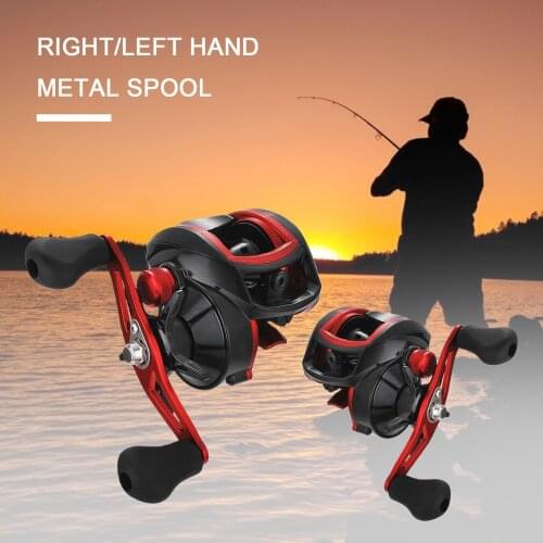 Low profile reel bait casting Fishing reel baitcasting Fishing reels 18+1BB 8.1:1 7.1:1 8kg Right/Left Hand Metal Spool