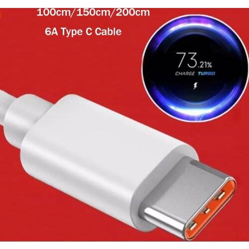 Original Type C Xiaomi Cable Charger Turbo Fast Charge For Poco F3 X3 NFC Mi 11 10 10T Pro Lite Black Shark 3 Tipo C 1M 1.5M 2M