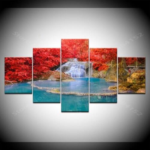 Full diamond embroidery Natural leaf landscape 5pcs/set square drill 5d diamond diy painting cross stitch mosaic stickers A9