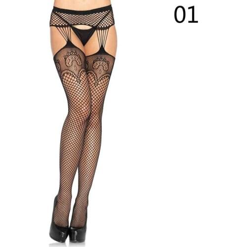 Popular Sexy Pantyhose Crotchless Fishnet Tight Plus Size Women Open Crotch Body Stockings Hot Exotic Net Clothing Sexy Costumes