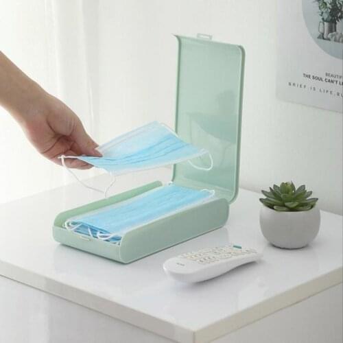 Portable Dustproof Disposable Mask Storage Box Masque Case Storage Box Reusable Temporary Storage Organizer Box For Outdoor