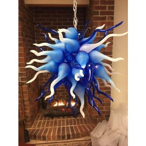 Modern Decorative Glass Led Ceiling Light Hand Blown Glass Home Decor Chandelier