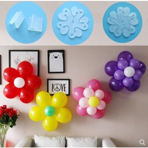 10pcs 11 In 1 6 In 1 Balloon Plum Blossom Clip Flower Globos Balloon Chain Stick Balloon Accessories for Party Wedding Decor DIY