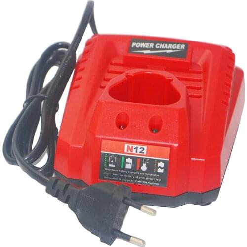 Dvisi For M12 Milwaukee 10.8V 12V 3.0A Li-Ion Replacement Charger N12 48-59-2401 48-11-2402 Lithium-Ion Battery Charger