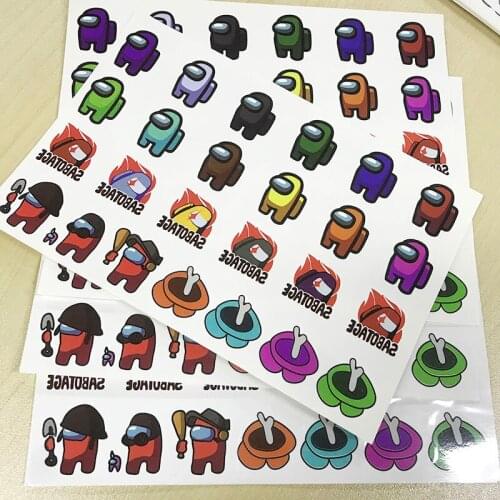 Game Tattoo stickers random 1PCS action figure One eyed robot Cartoon stickers boys girls Christmas kids birthday gifts