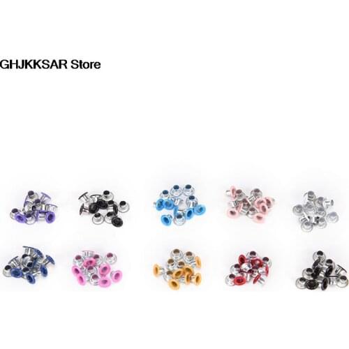 100pcs 3mm Metal Eyelets For Scrapbooking DIY Embelishment Garment Clothes Eyelets Scrapbook Eyelet Random Mixed Color