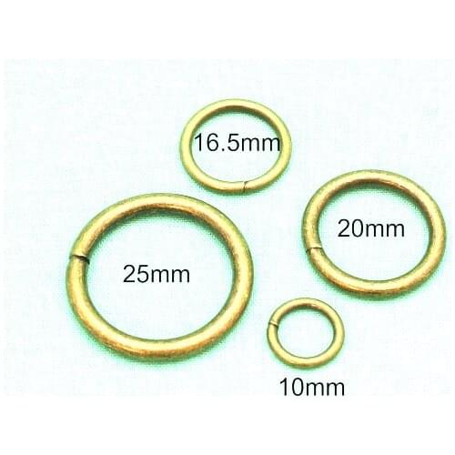 13mm(3/8" inside) die-casting zinc alloy DIY rings o metal for bags
