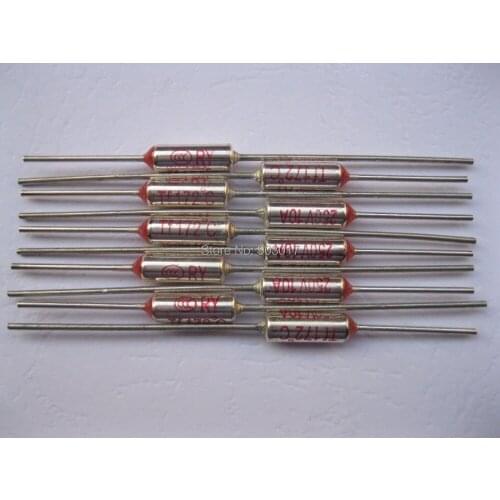 1400 Pcs Per Lot Microtemp Thermal Fuse 172C Cut-off 10A 250V HOT Sale HIGH Quality