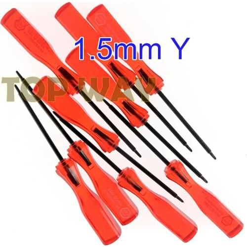 2PCS FOR NS Switch Joy Con PSP GBA DS 3DS XL 1.5mm Tri Wing Phillips screwdriver Y screw drive Tool 1.5MM Y Red Screwdriver