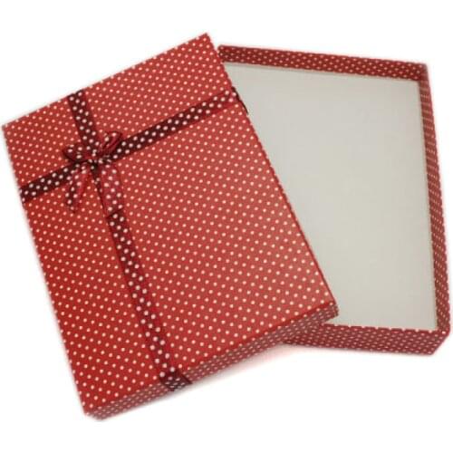 2pcs/lot 16x12x3cm Peru Purple Rectangle Jewelry Cardboard Boxes with Bowknot and Sponge Inside for Christmas Xmas Gift Package