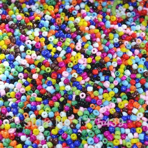Free Shipping Wholesale 2000Pcs/lot 3mm Czech Glass Seed beads for Jewelry Making DIY mixed colour