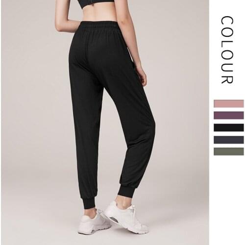 Quick-drying Sports Pant Solid Pocket Fitness Clothing Loose Slimming Yoga Shorts High-waist Calzas Deportivas Mujer Fitness