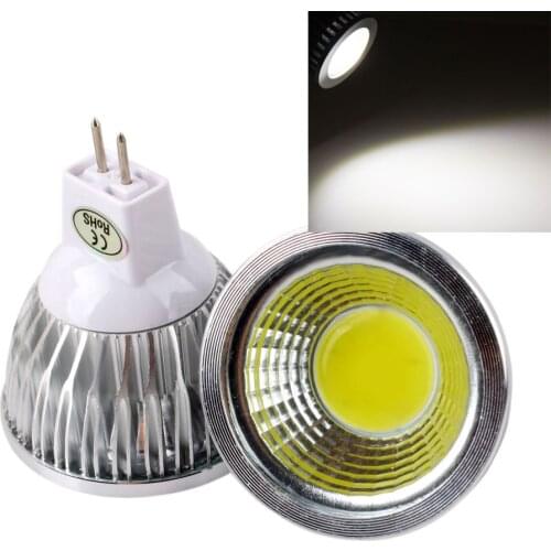 Dimmable LED 6W 9W 12W MR16 12V COB LED Lamp Light Spotlight Cold Warm White AC/DC 12V for home energy saving 10pcs/lot