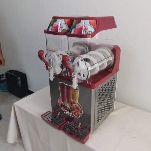 Commercial Smoothie Machine Automatic Slushy Machine Snow Melting Machine Double Tank Cold Drink Maker