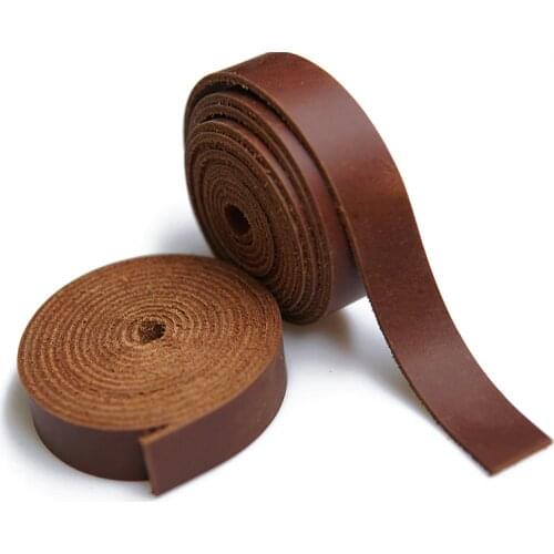 Leather Strap 1.0 inch Wide 60 inches Long Strips Cowhide Leather Strap Belt Band Arts Craft Projects and Decorative Supplies