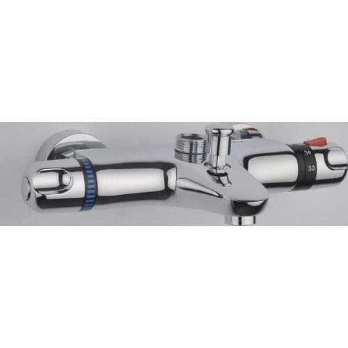 Brass Shower faucet thermostatic mixer valve, Dual handle thermostatic shower faucet mixer water tap, Wall mount shower faucets