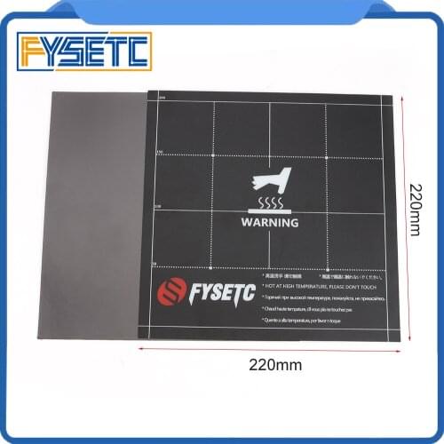 Fles Magnetic Heatbed Build Surface Plate Sheet 2 in 1 with 3M Adhesive Backing 220x220mm For Wanhao i3 Anet A8 A6 Ender-3