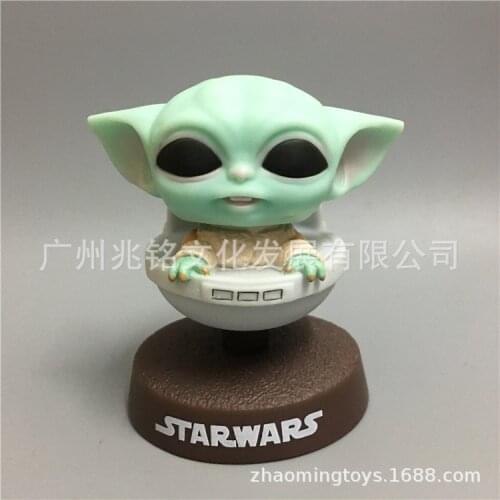 Disney anime Mandalorian Yoda BB car shaking head dolls toys for men and women birthday gifts Christmas gifts