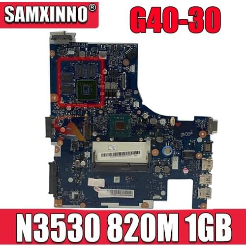 Akemy For Lenovo ideapad G40-30 Laptop Motherboard 14 inch SR1W2 N3530 CPU 820M 1GB ACLU09 ACLU0 NM-A311 5B20G05120