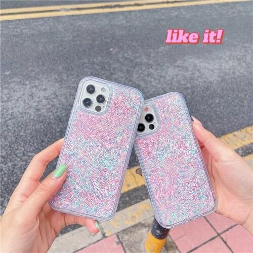 Cute Macaron Bobo ball Phone case For iphone 12 11 pro max 12mini SE 2 2020 7 8 Plus XS MAX XR X Transparent soft silicone cover