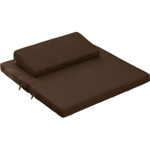 Zafu and Zabuton Meditation Cushion Set - Yoga, Meditation Seat Cushion - Coconut Fibre Linen Seat Coconut Fibre Core