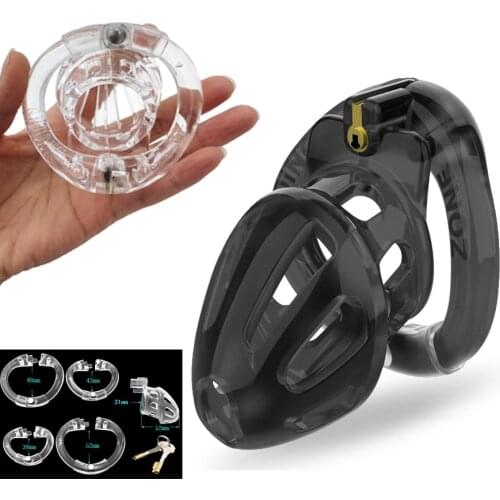 New Arrival Openable Ring Design Male Chastity Device with 4 Size Penis Ring Vent Hole Cock Cage Sex Toys for Men