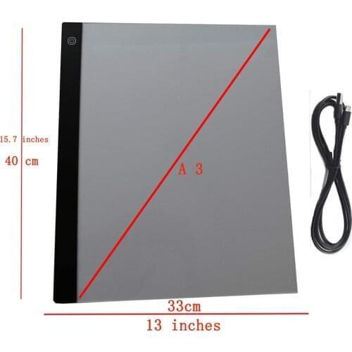 NEW A3 A4/A5 Three Level Dimmable Led Light Pad,Tablet Eye Protection Easier for Diamond Painting Embroidery Tools Accessories