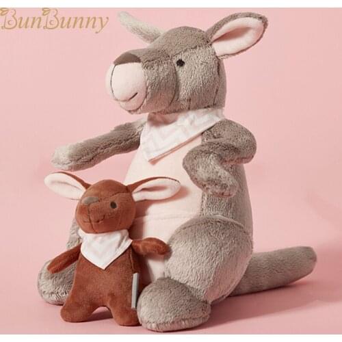 Premium Kangaroos Mom and Baby Plush Set Stuffed Animal Toys Baby Birthday Gift Option Lovely Baby Appease Game Play Soft Toys