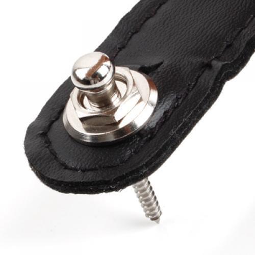Durable Skidproof Black Plating Copper Strap Lock For Guitar Bass