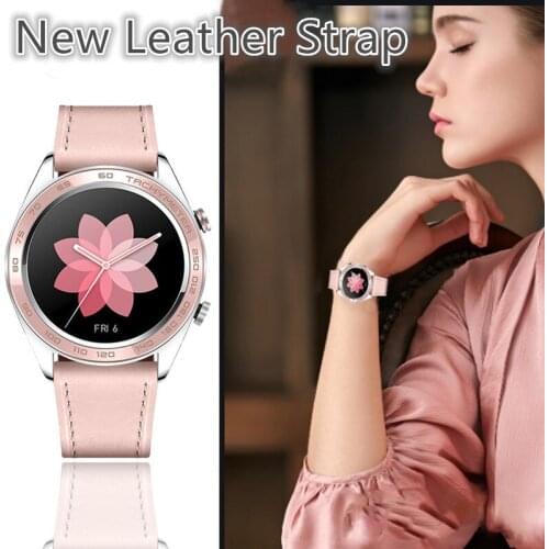 Top Qunlity leather band for Honor Magic smart watch strap bracelet huawei watch gt 42mm 46mm/gt2 pro belt 22MM Width