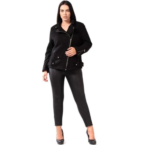 Hanezza Plus Size Stamp Sports Jacket