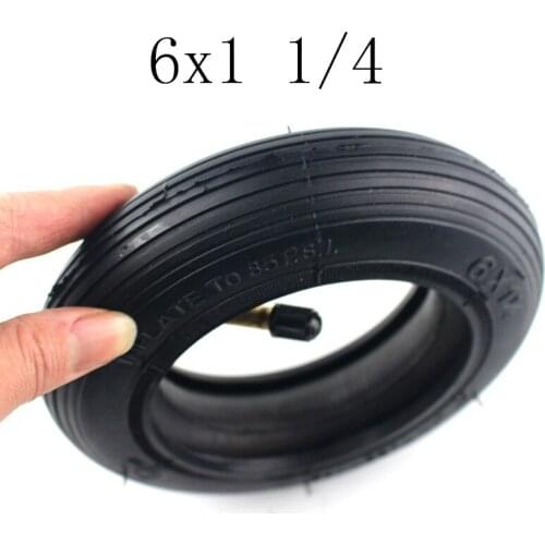 Inner Tube 6X1 1/4 with a Bent Angle Valve Stem fits gas electric scooters Motorcycle parts good quality