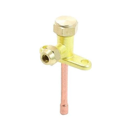 1/4"PT Inlet 2 Way Straight Flare Tube Split Valve for Air Conditioner