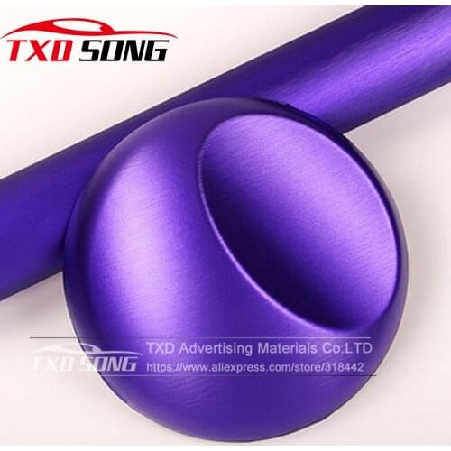 Premium quality Purple Brushed Car Sticker Metallic Brushed Aluminum Vinyl car Wrap Film Metal brushed Film for car wrapping