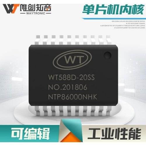 WT588D-20SS Industrial-grade Single-chip Microcomputer Core Usb Drive External Flash Storage WTV Voice Chip Ic