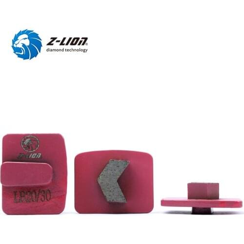 Z-LION 3pcs #20/30 Diamond Grinding Disc Arrow Segments Metal Bond Concrete Floor Grinding Plate RediLock Diamond Abrasive Block