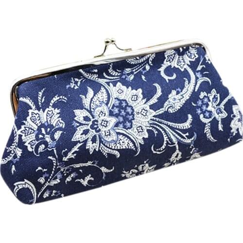 1PC Famous Printing Floral Small Wallet For Women Landscape Flower Pattern Mini Hasp Coin Purses Money Card Holder Handbags