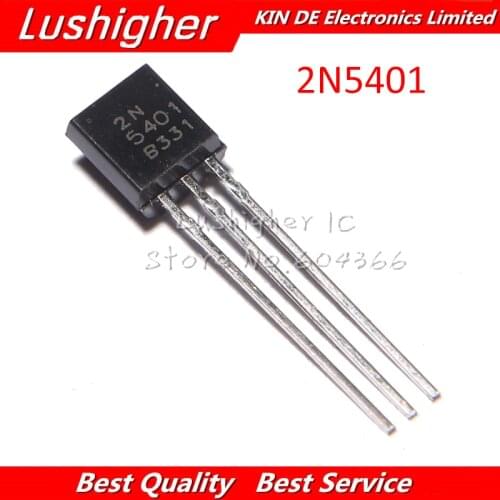 100PCS 2N5401 TO-92 2N 5401 TO92 0.3A 160V PNP Transistors New Original