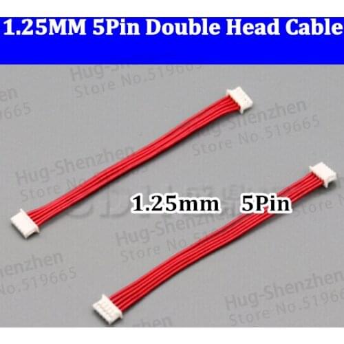 100pcs Micro JST 1.25mm 5Pitch 5-Pin double female Connector with Wire 150mm 5pin jst connector double head