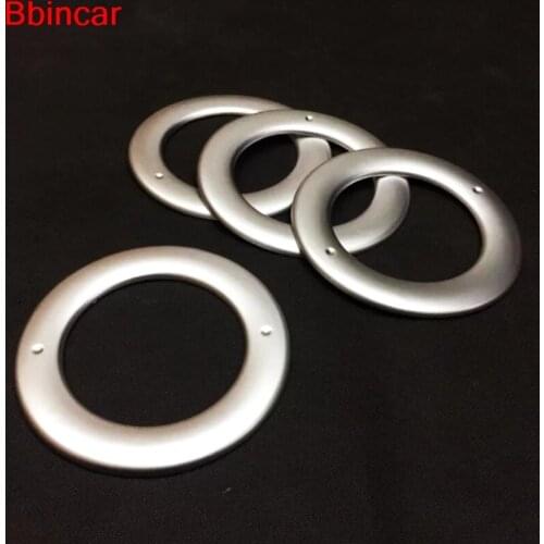 Bbincar ABS chrome car roof top air conditioning outlet air vent ring sticker trim 4PCS For Ford EDGE 2015