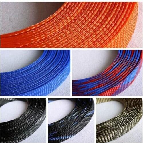 5m high quality 3mm colour Cable Sleeve Wire Protection PET Cable Sleeves wire cable Braided PET Sleeve