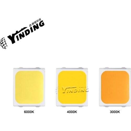 50PCS Duris E2835 GW JTLPS1.EM 1W high power LED Light Emitting Diode 3000-6000K Warm/Natura/Cold White light Downlight source