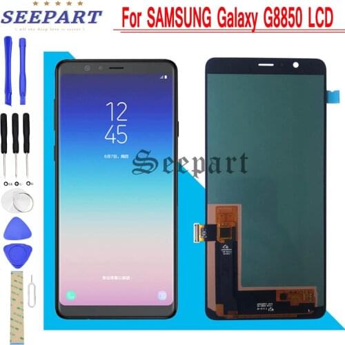 AMOLED For SAMSUNG Galaxy A8 Star (A9 Star) LCD Display Touch Screen For SAMSUNG SM-G885F, SM-G8850, SM-G885Y LCD Screen