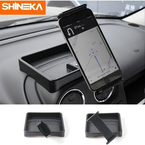 SHINEKA ABS Car Interior IPad Stand/Mobile Phone Holder Stickers For Jeep Patriot 11-16/For Jeep Compass 10-13/14-15 2.0L Sports