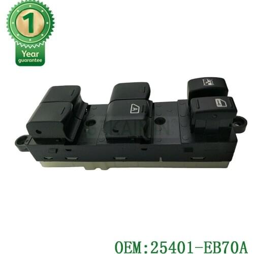 Auto Engine Parts Electric Power Window Control Switch OEM 25401-EB70A 25401EB70A For Nissan NAVARA 2005 - 2015