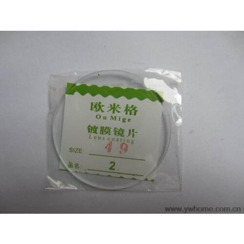 Freeshipping New flat glass watch crystal diameter 49 mm Thick 2.0mm